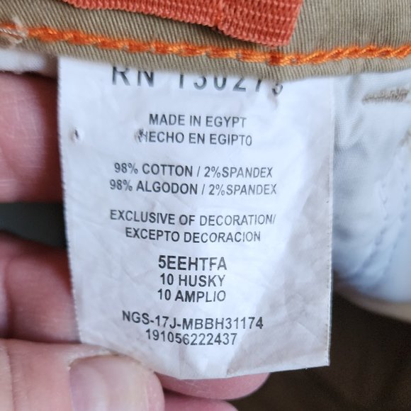 NWT Wrangler Straight 4-Way Flex Chino Pants Size 10 Husky - Picture 10 of 16